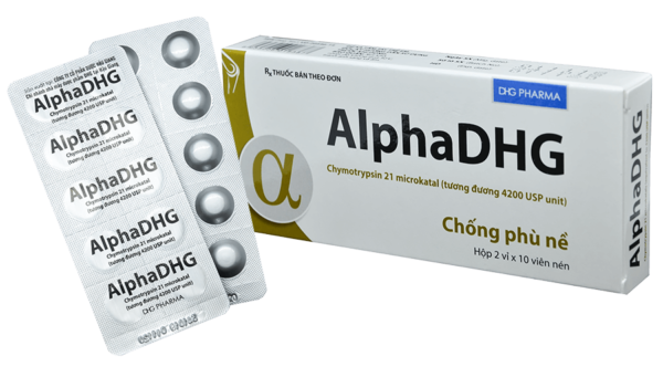 AlphaDHG - Thuốc kháng viêm, chống phù nề