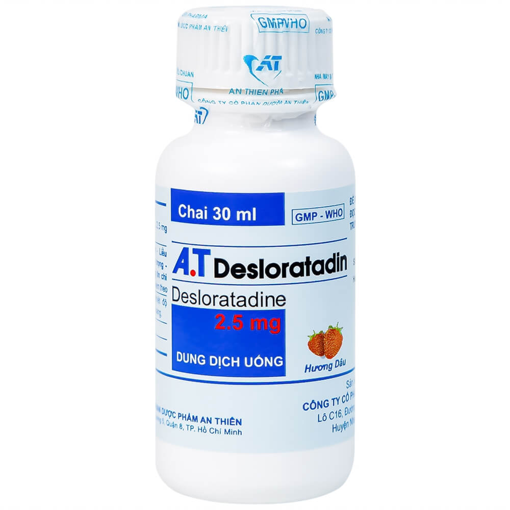 A.T Desloratadin 2,5 mg hương dâu