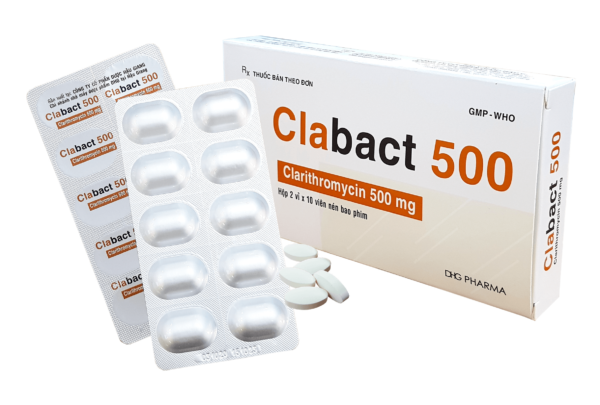 Clabact 500 DHG (2 vỉ x 10 viên)