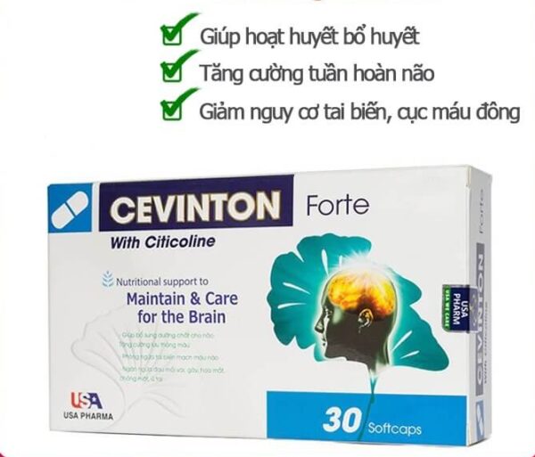 Cevinton Forte (Hộp 30 viên) Hoạt Huyết Dưỡng Não
