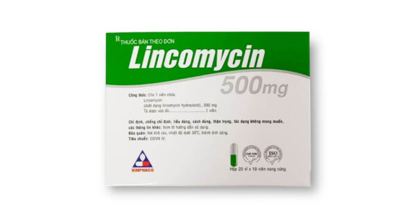 Lincomycin 500mg Vĩnh Phúc hộp 20 vỉ