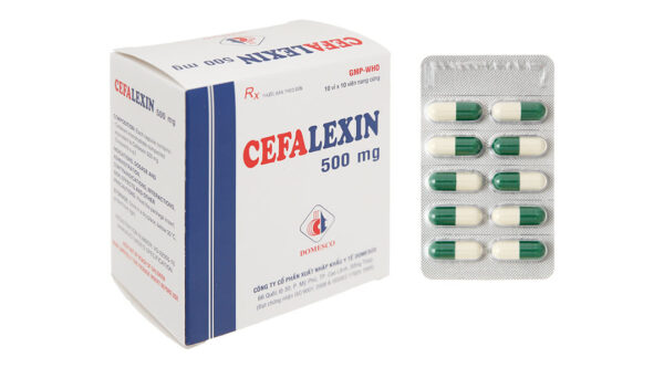 Cefalexin 500mg DOMESCO hộp 100 viên