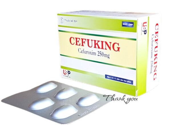 Cefuking 250mg (Hộp 6vỉ x 5viên)