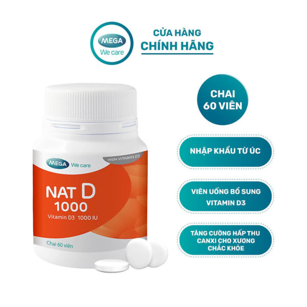 Nat D 1000 - bổ sung vitamin D