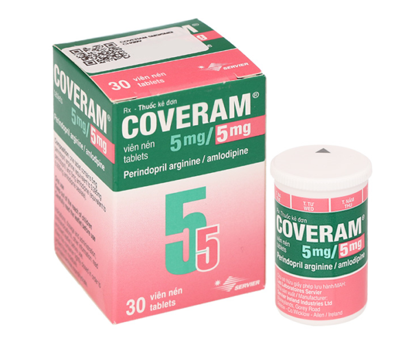 Thuốc Coveram 5mg/5mg (Lọ 30 Viên Nén)