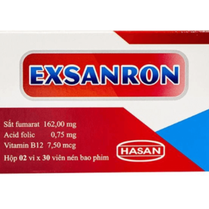 Thuốc Exsanron dự phòng thiếu sắt