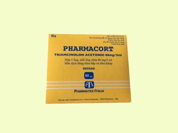 Thuốc tiêm Pharmacort hộp 5 ống