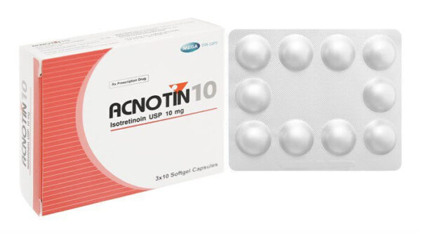 Thuốc Acnotin 10 (Hộp 3 vỉ x 10 viên)