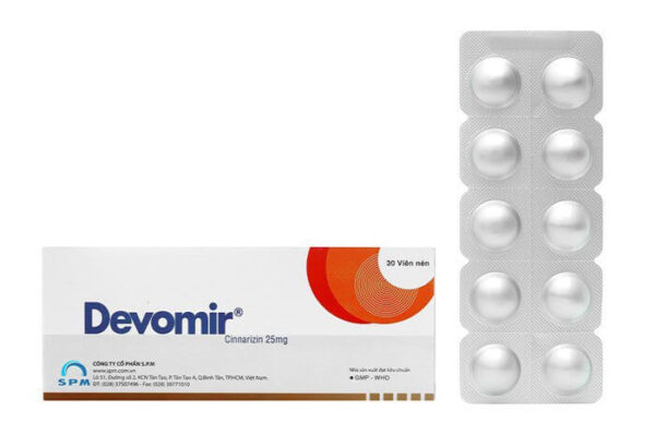 Devomir 25mg (Hộp 3 vỉ x 10 viên)