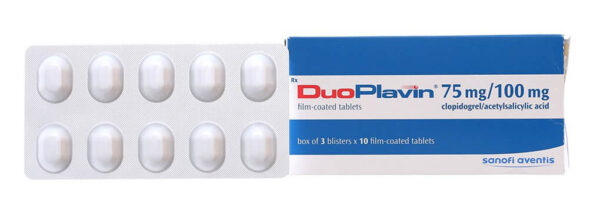 Duoplavin 75mg/100mg Sanofi (3 vỉ x 10 viên)