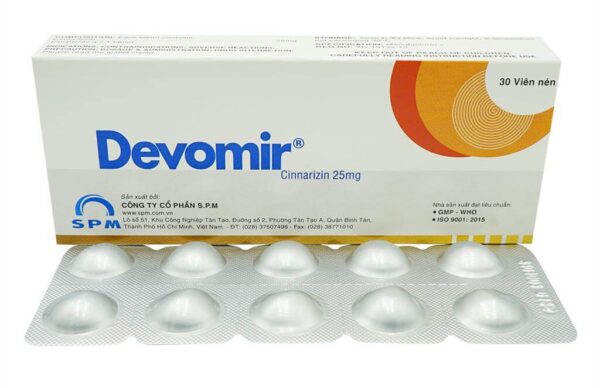 Devomir 25mg (Hộp 3 vỉ x 10 viên)