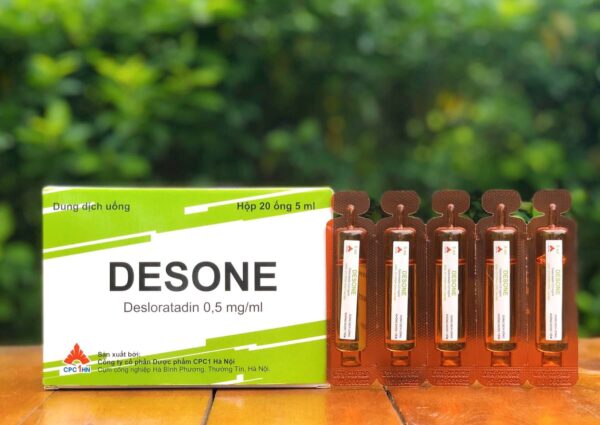 Thuốc Desone( desloratadin 0,5mg/ml) chống dị ứng CPC1