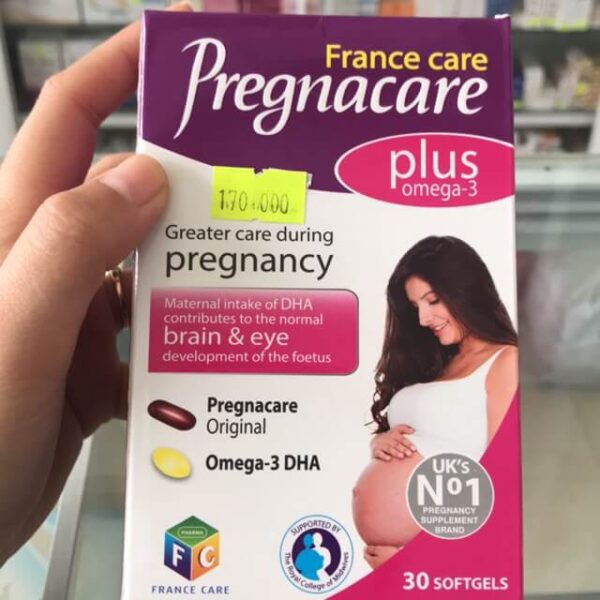 Pregnacare Plus France care hộp 30 viên bổ sung vitamin và khoáng chất cho bà bầu