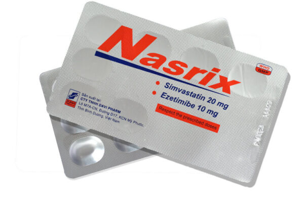 Thuốc mỡ máu Nasrix 20/10 hộp 28 viên