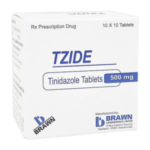 Thuốc kháng sinh Tinidazole 500mg Brawn hộp 10 vỉ