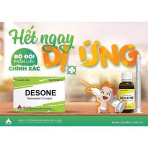 Thuốc Desone( desloratadin 0,5mg/ml) chống dị ứng CPC1