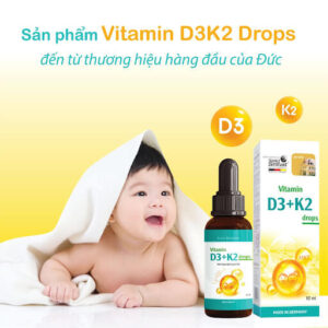 Vitamin D3+K2 Đức 10ml - Sanct Bernhard giúp hấp thu canxi