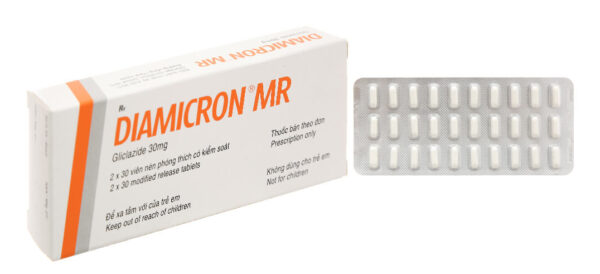 Diamicron MR 30mg (Hộp 2 vỉ x 30 viên)