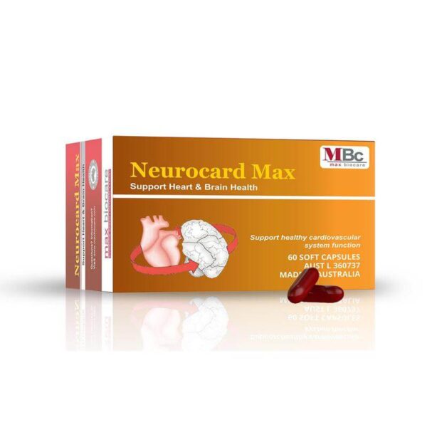 Thuốc Neurocard Max viên uống bổ não và tim mạch hộp 60 viên