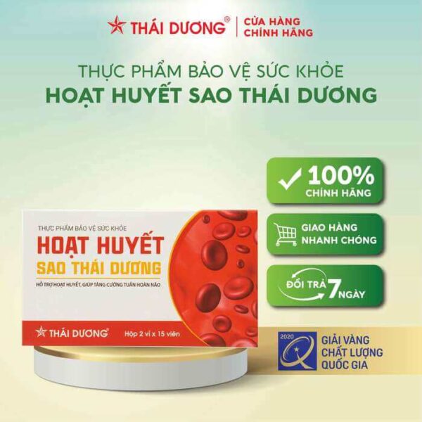 Hoạt huyết Sao Thái Dương hộp 30 viên