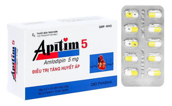 Thuốc Apitim 5 DHG (3 vỉ x 10 viên)