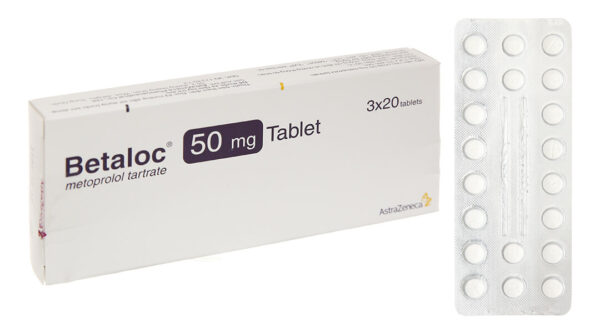 Betaloc 50mg Tablet (3 vỉ x 20 viên)