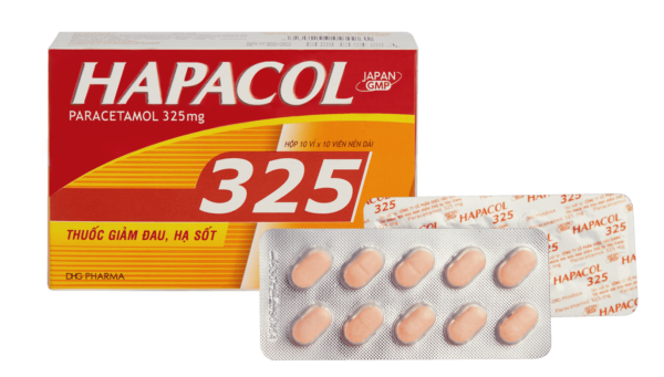 Hapacol 325 DHG (Hộp 10 vỉ x 10 viên)