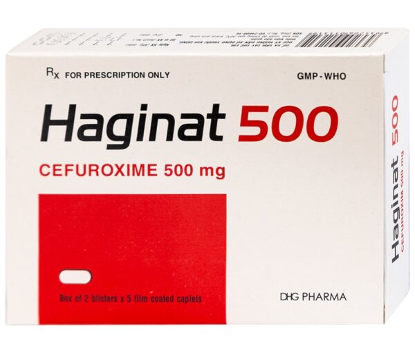 Thuốc Haginat 500 DHG (Hộp 2 vỉ x 5 viên)