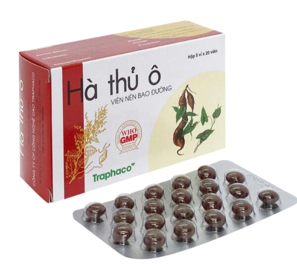 Hà Thủ Ô Traphaco (Hộp 5 vỉ x 20 viên)