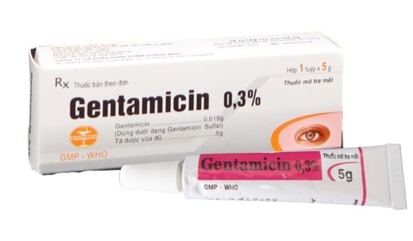 Thuốc mỡ tra mắt Gentamicin 0.3%