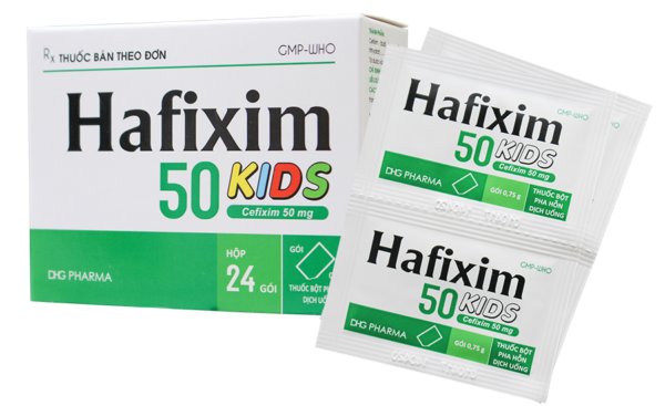 Hafixim 50 Kids DHG (Hộp 24gói x 0.75g)