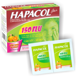 Thuốc Hapacol 150 Flu (24 gói x 1.5g)