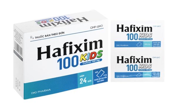 Hafixim 100 Kids DHG (Hộp 24 gói x 1.5 g)