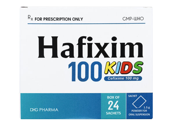 Hafixim 100 Kids DHG (Hộp 24 gói x 1.5 g)