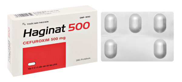 Thuốc Haginat 500 DHG (Hộp 2 vỉ x 5 viên)