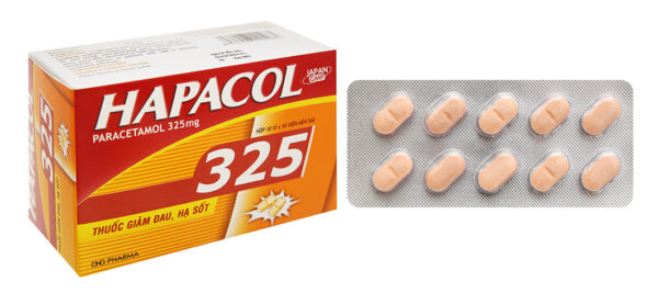 Hapacol 325 DHG (Hộp 10 vỉ x 10 viên)