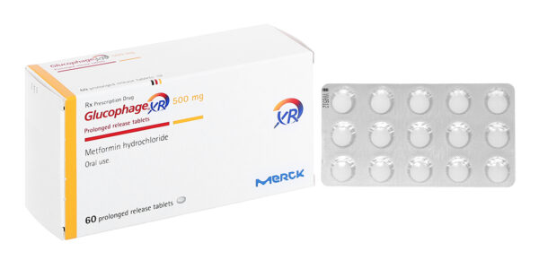 Glucophage XR 500mg (Hộp 4vỉ x 15viên)