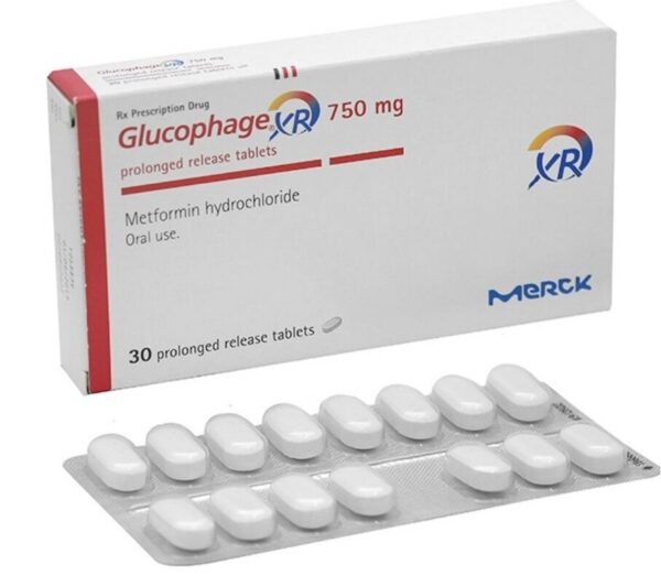 Glucophage XR 750mg (Hộp 2vỉ x 15viên)