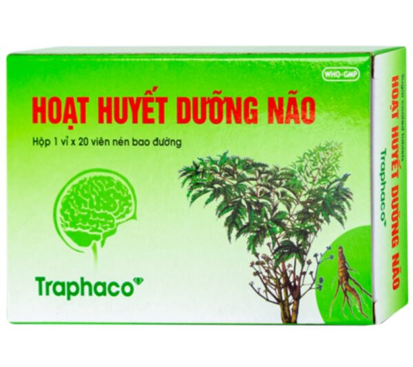 Hoạt Huyết Dưỡng Não Traphaco (5 vỉ x 20 viên)