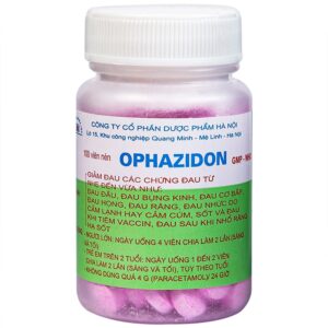 Ophazidon Hanoi Pharma (Lọ 100 viên)