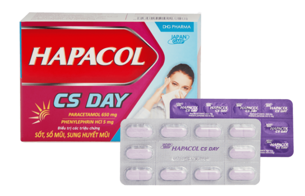 Hapacol CS Day DHG (Hộp 10 vỉ x 10 viên)