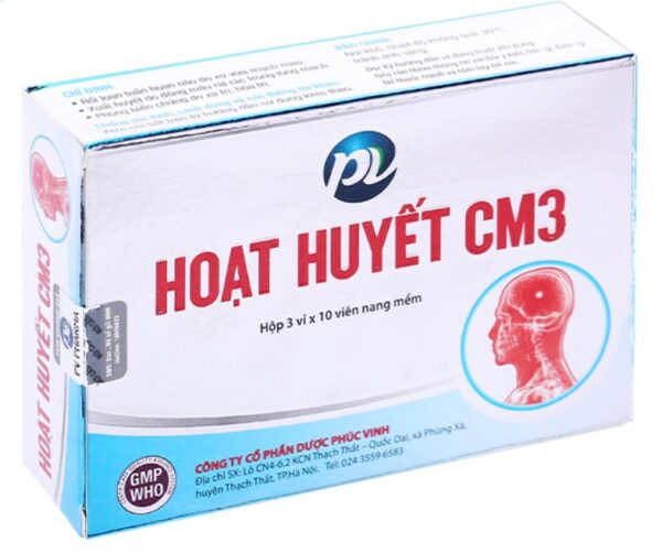 Hoạt Huyết CM3 Phúc Vinh (3vỉ x 10viên)