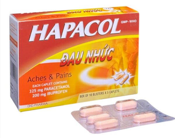 Hapacol Đau Nhức DHG (10 vỉ x 5 viên)