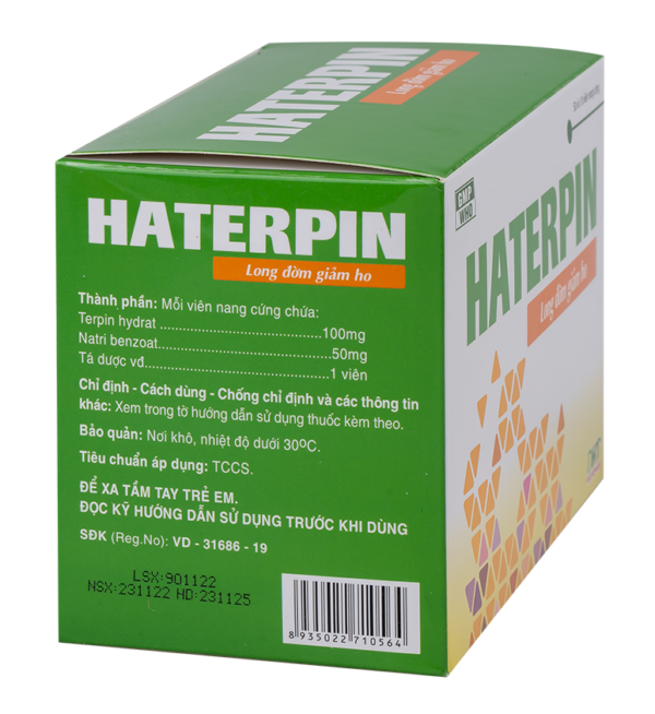 Haterpin (50 vỉ x 10 viên nang cứng)