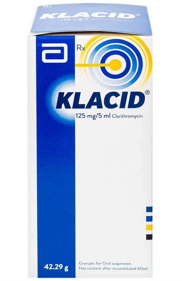 Hỗn dịch uống Klacid 125mg/5ml (Chai 60ml)