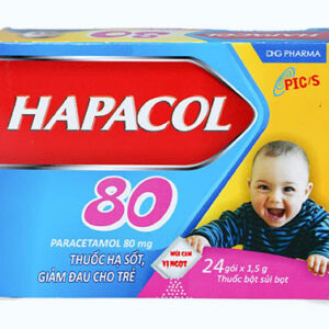 Thuốc Hapacol 80 DHG (Hộp 24gói x 1.5g)