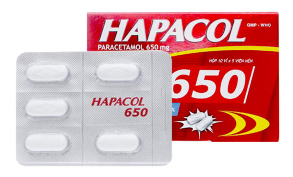 Thuốc Hapacol 650 DHG (10 vỉ x 5 viên)