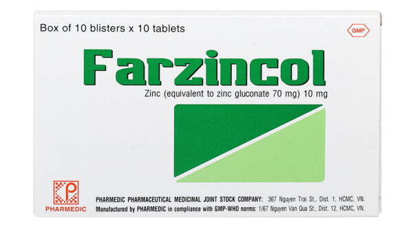 Farzincol 10mg (10 vỉ x 10 viên)