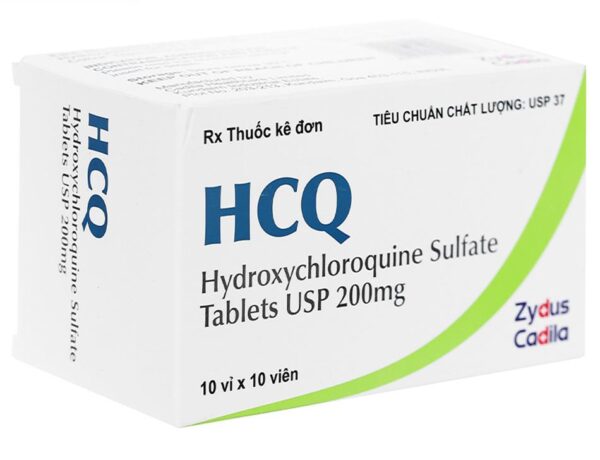 HCQ 200mg Zydus Cadila (10vỉ x 10viên)