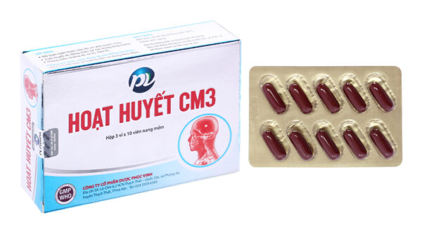 Hoạt Huyết CM3 Phúc Vinh (3vỉ x 10viên)